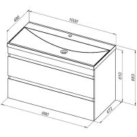 Товар: Тумба под раковину Aquanet Нота New 100 334206 подвесная Дуб холден - фото 11 Тумба под раковину Aquanet Нота New 100 334206 подвесная Дуб холден — фото 11, Тумбы под раковину