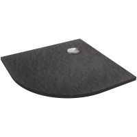 Душевой поддон из искусственного камня Jacob Delafon Tolbiac 90x90 E6D329RU-NGM Черный матовый — фото 1, Душевые поддоны из искусственного камня