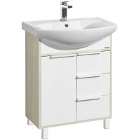 Тумба под раковину Aquaton Рико 60 1A213301RIB90 Белый Ясень фабрик — фото 1, Тумбы под раковину