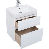 Комплект мебели для ванной Aquanet Бруклин 60 207803 подвесной Белый глянец — фото 5, Комплекты мебели для ванной