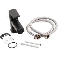 Смеситель для раковины Orange OneLife P02-021b Черный — фото 4, Смесители для раковины