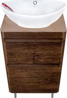 Тумба под раковину Style Line Атлантика Люкс Plus 60 СС-00002207 Старое дерево — фото 6, Тумбы под раковину