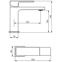 Смеситель для раковины Damixa Gala Хром арт-530210000 — фото 4, Смесители для раковины