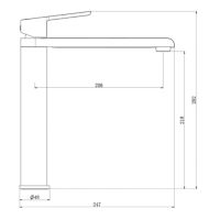 Смеситель для раковины Royce Cube RCM-120602CR Хром — фото 2, Смесители