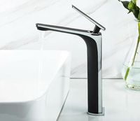 Смеситель для раковины Frap H57 F1057-2 Черный матовый Хром — фото 5, Смесители