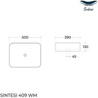 Товар: Раковина-чаша Sintesi 50 SIN-LVB-APP-409WM Белая матовая - фото 2 Раковина-чаша Sintesi 50 SIN-LVB-APP-409WM Белая матовая — фото 2, Раковины накладные