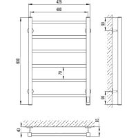Товар: Электрический полотенцесушитель Laris Феличия ЧКЧ6 400х600 R 73207611 Черный муар - фото 10 Электрический полотенцесушитель Laris Феличия ЧКЧ6 400х600 R 73207611 Черный муар — фото 10, Электрические полотенцесушители