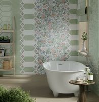 Керамическая плитка Kerama Marazzi Фурнаш грань белый глянцевый 35028 настенная 14х34 см — фото 2, Керамическая плитка