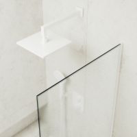 Товар: Шторка на ванну Maybah Glass MGV-94-1у 800x1400 в узком профиле Белый стекло сатиновое - фото 3 Шторка на ванну Maybah Glass MGV-94-1у 800x1400 в узком профиле Белый стекло сатиновое — фото 3, Неподвижные шторки для ванной