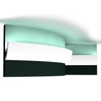 Профиль для скрытого освещения Orac Decor C373F 2000x80x50 мм — фото 1, Карнизы