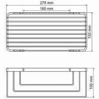 Товар: Полка корзина WasserKRAFT Exter K-744 Светлая бронза - фото 4 Полка корзина WasserKRAFT Exter K-744 Светлая бронза — фото 4, Полки для ванной и душа
