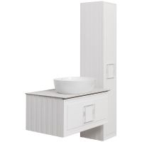 Тумба под раковину La Fenice Cubo 80 FNC-01-CUB-B-80 подвесная Белая матовая — фото 8, Мебель для ванной