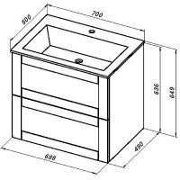 Товар: Тумба под раковину Aquanet Терра 70 313233 подвесная Белая матовая - фото 17 Тумба под раковину Aquanet Терра 70 313233 подвесная Белая матовая — фото 17, Тумбы под раковину