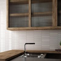 Керамическая плитка Equipe Arrow Pure White настенная 5х25 см арт-25835 — фото 2, Керамическая плитка