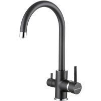 Смеситель для кухни Paulmark Essen Es213211-418 Черный металлик — фото 1, Смесители для кухни