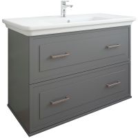 Тумба под раковину Sanflor Модена 105 С02733 подвесная Серая — фото 1, Мебель для ванной