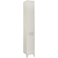 Шкаф пенал Aquaton Леон 31 Н 1A187903LBPS0 Дуб белый — фото 1, Пеналы для ванной комнаты