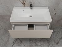 Тумба под раковину Style Line Матис 80 ЛС-00002308 подвесная Крем — фото 5, Мебель для ванной