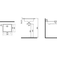 Товар: Раковина Bien Infinitum 46 INLA04001FD0W5000 Белая - фото 4 Раковина Bien Infinitum 46 INLA04001FD0W5000 Белая — фото 4, Раковины
