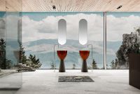 Раковина Abber Kristall 45 AT2703Black-Opal Черная Коричневая — фото 3, Раковины напольные