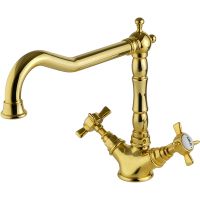 Смеситель для кухни Migliore Princeton 18279 Золото — фото 1, Смесители для кухни