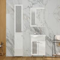 Шкаф пенал Volna Milena 30 pnMILENA30-01 Белый — фото 3, Пеналы для ванной комнаты