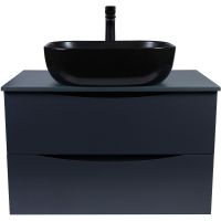 Тумба под раковину Bond Cube 80 T07807 подвесная Серая матовая — фото 7, Мебель для ванной