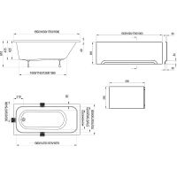 Акриловая ванна Ravak Chrome 180x80 CE21000000 без гидромассажа — фото 6, Ванны