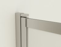 Шторка на ванну Vincea VSB-1E 100х145 VSB-1E100CLGM профиль Вороненая сталь стекло прозрачное — фото 6, Неподвижные шторки для ванной