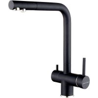 Смеситель для кухни Paulmark Skalen Sk213020-418 Черный металлик — фото 1, Смесители