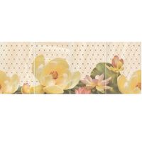 Кеамическое панно Kerama Marazzi Летний сад беж из 4 частей HGD\B56\4x\8260 80х30 см — фото 1, Керамическая плитка