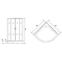 Душевая кабина Niagara Premium 90x90 NG-6901-01G Black с гидромассажем — фото 20, Душевые кабины