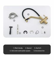 Смеситель для кухни Gappo G4398-83 Золотой сатин Черный — фото 13, Смесители для кухни