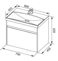 Товар: Тумба под раковину Aquanet Палермо 80 253587 подвесная Белый глянец - фото 5 Тумба под раковину Aquanet Палермо 80 253587 подвесная Белый глянец — фото 5, Тумбы под раковину