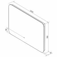 Зеркало Континент Burzhe 1000х700 ЗЛП398 с подсветкой с бесконтактным выключателем — фото 9, Зеркала в ванную комнату