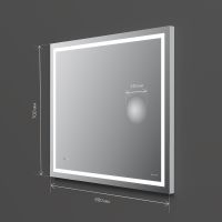 Товар: Зеркало AM.PM Gem 80 M91AMOX0803WG с подсветкой с механическим выключателем - фото 9 Зеркало AM.PM Gem 80 M91AMOX0803WG с подсветкой с механическим выключателем — фото 9, Зеркала в ванную комнату