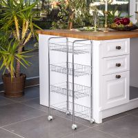 Тележка для кухни Tekno-tel MG004 Хром — фото 4, Аксессуары для кухни