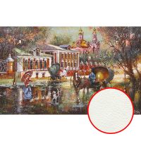 Фреска Ortograf Городской пейзаж живопись 6000 Фактура флок FLK Флизелин (4*2,5) Коричневый/Разноцветный, Город/Живопись — фото 1, Фрески