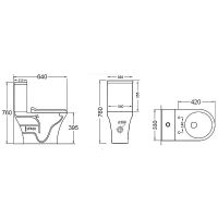 Унитаз компакт Grossman GR-4443S с бачком и сиденьем Микролифт — фото 6, Унитазы
