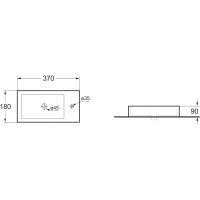 Раковина Vincea VBS-133R 37 Белая — фото 2, Мини-раковины