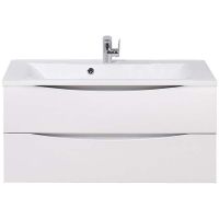 Тумба под раковину BelBagno Marino 100 MARINO-1000-2C-SO-BO-P подвесная Bianco Opaco — фото 1, Тумбы под раковину