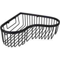 Полка корзина Kaiser KH-5242 угловая Черная матовая — фото 1, Полки для ванной и душа