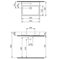Товар: Раковина Berges Ego 60 182003 Белая глянцевая - фото 5 Раковина Berges Ego 60 182003 Белая глянцевая — фото 5, Раковины накладные