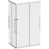 Душевой уголок AM.PM Func 120x80 W84G-403-12080-MТ профиль Хром матовый стекло прозрачное — фото 1, Душевые уголки