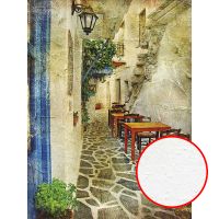 Фреска Ortograf Городской пейзаж 0889 Фактура бархат FX Флизелин (1,5*2) Бежевый, Город/Живопись — фото 1, Фрески