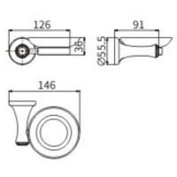 Мыльница CeramaLux Valencia 88504G Золото — фото 2, Мыльницы