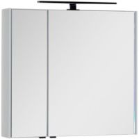 Зеркальный шкаф Aquanet Латина 80 179635 Белый — фото 1, Зеркальные шкафы в ванную