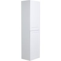 Шкаф пенал Art&Max AM-Platino-1500-2A-SO-BL подвесной Белый глянец — фото 1, Мебель для ванной