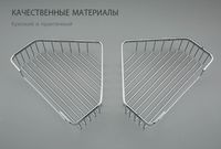 Товар: Полка корзина Frap F335 угловая Хром - фото 6 Полка корзина Frap F335 угловая Хром — фото 6, Полки для ванной и душа