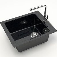 Кухонная мойка Bergg Z8 Черная арт-B008Q004 — фото 2, Кухонные мойки